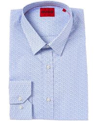 BOSS - Extra Slim Fit Dress Shirt - Lyst