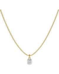 Lab Grown Diamonds - 18K Over 1.00 Ct. Tw. Lab-Grown Diamond Necklace - Lyst