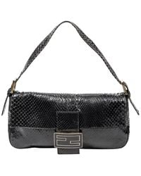 Fendi - Limited Edition Python Leather Tonal Baguette (Authentic Pre- Owned) - Lyst