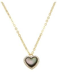 Maitre De Diamant - 18K 0.02 Ct. Tw. Diamond & Pearl Necklace - Lyst