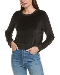 Goldie - Velour Crop Sweatshirt - Lyst