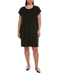 Eileen Fisher - Crew Neck Boxy Shirtdress - Lyst