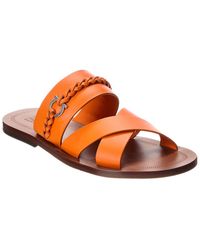 Ferragamo - Giotto Leather Sandal - Lyst