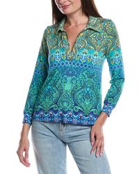 Johnny Was - Petite The Janie Favorite Seamed Collar Top - Lyst