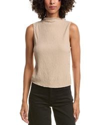 Bella Dahl - Mock Neck Smocked Top - Lyst