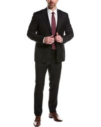 Canali - Wool Suit With Flat Front Pant - Lyst