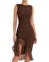 LOEY - Midi Dress - Lyst