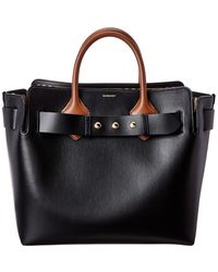 Burberry Small Triple Stud Belt Bag Leather Tote - Black