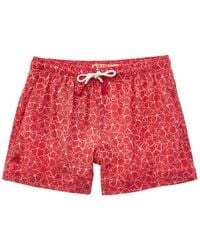 Sunset and Vine - Microfiber Woven Printed Swim Trunk - Lyst