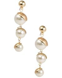 Saachi - Plated Cascading Drop Earrings - Lyst