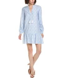 Sail To Sable - Ruffle Hem Linen-Blend Dress - Lyst