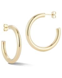 Ember Fine Jewelry - 14K Round Tube Hoop Earrings - Lyst