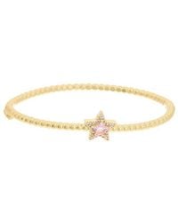 Juvell - 18K Plated Topaz Cz Bangle Bracelet - Lyst