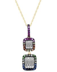 Diana M. Jewels - Fine Jewelry 14k 0.71 Ct. Tw. Diamond & Sapphire Necklace - Lyst