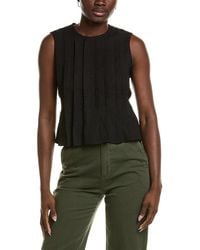 Emerson Fry - Plait Linen-Blend Top - Lyst