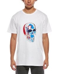 McQueen - Solarized Skull T-Shirt - Lyst