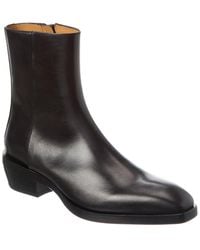 Ferragamo - Leather Boot - Lyst
