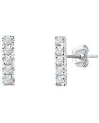 MaxColor - 14K 0.10 Ct. Tw. Lab-Grown Created Opal Stud Earrings - Lyst