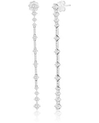Jewels by Viomo - 14K 2.01 Ct. Tw. Diamond Long Earrings - Lyst