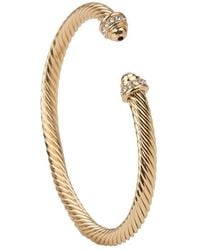 Saachi - Plated Iconic Cable Statement Cuff Bracelet - Lyst