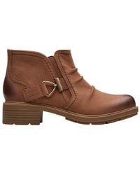 Clarks - Hearth Clara Leather Boot - Lyst