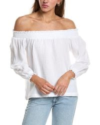 Splendid - Gauze Off Shoulder Top - Lyst