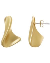 Adornia - 14K Plated Twist Stud Earrings - Lyst