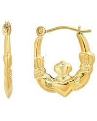 MaxColor - 14K Hoop Earrings - Lyst