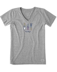 Life Is Good. - Crusher V-Neck T-Shirt - Lyst