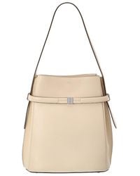 TOTEME - Belted Leather Bucket Bag - Lyst
