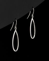 Italian Gold - 14k Oval Drop Earring - Lyst