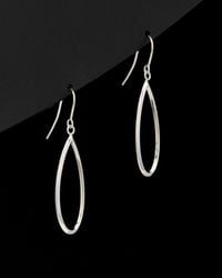 Italian Gold - 14k Oval Drop Earring - Lyst