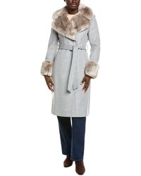 Via Spiga - Belted Wool-Blend Coat - Lyst
