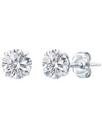 MaxColor - 14K 1.90 Ct. Tw. Lab-Grown Sapphire Stud Earrings - Lyst