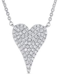 Sabrina Designs - 14k 0.17 Ct. Tw. Diamond Heart Necklace - Lyst