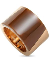 Calvin Klein Stainless Steel Ring - Brown