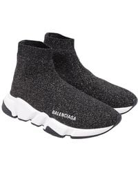 Balenciaga - Polyester Speed Glittered Trainer (Authentic Pre-Loved) - Lyst