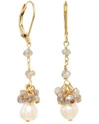 Rachel Reinhardt Jewelry - 14k Vermeil Labradorite Linear Cluster Earrings - Lyst