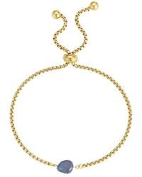 Adornia - 18K Plated Stainless Steel 6-7Mm Pearl Bracelet - Lyst