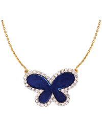 Ariana Rabbani 14k 0.24 Ct. Tw. Diamond Necklace - Blue