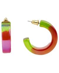 Saachi - Ombre Shimmer Hoop Earrings - Lyst