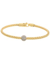 Meshmerise - 18k Rose Gold Vermeil 0.05 Ct. Tw. Diamond Mesh Bangle - Lyst