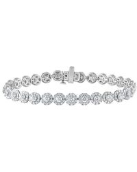 Lab Grown Diamonds - 14K 5.00 Ct. Tw. Lab-Grown Diamond Tennis Bracelet - Lyst