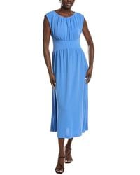 Anne Klein - Pebble Jersey Shirred Midi Dress - Lyst