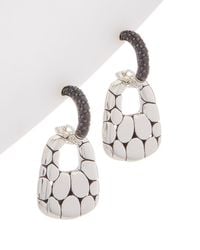 John Hardy - Kali Silver Lava Collection Silver Black Sapphire Earrings - Lyst