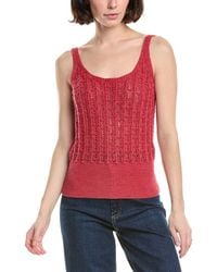 Eleventy - Knitted Linen-blend Tank Top - Lyst