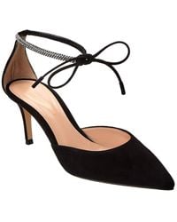 Gianvito Rossi - Montecarlo D'orsay 70 Suede Pump - Lyst