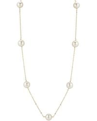 Glaze Jewelry - 14K Plated 8Mm Pearl Necklace - Lyst