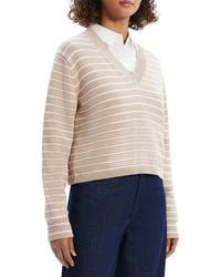 Theory - Cropped Pullover - Lyst