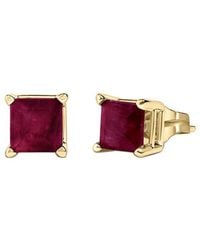 Haus of Brilliance - Colorful Gemstones 14K 1.20 Ct. Tw. Ruby Stud Earrings - Lyst